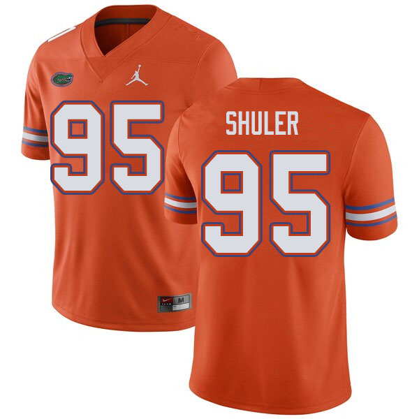 Jordan Brand Men #95 Adam Shuler Florida Gators College Football Jerseys Sale-Orange - Click Image to Close